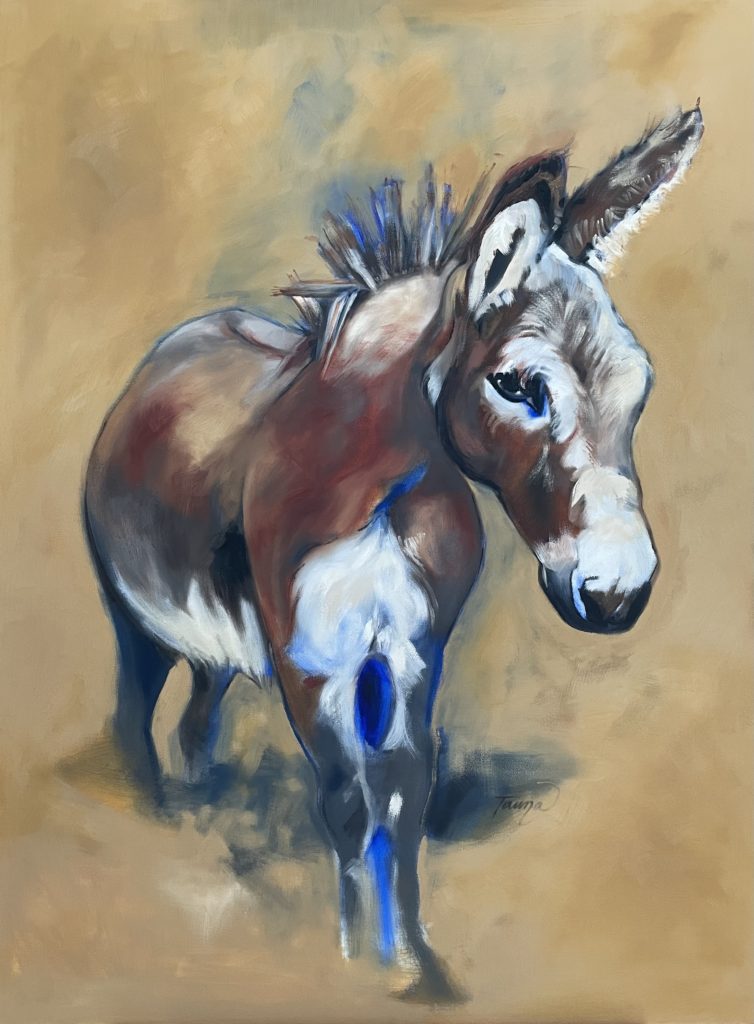donkey
painting
wip
oil painting
animal painting
miniature donkey
